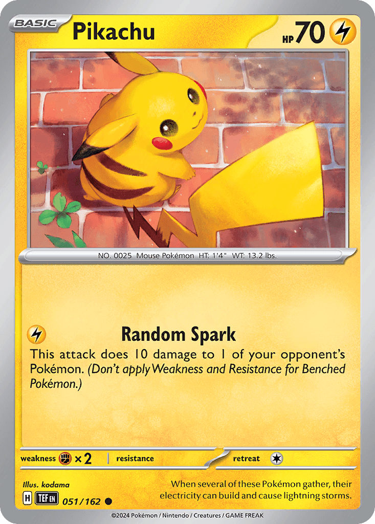Pikachu Temporal Forces card