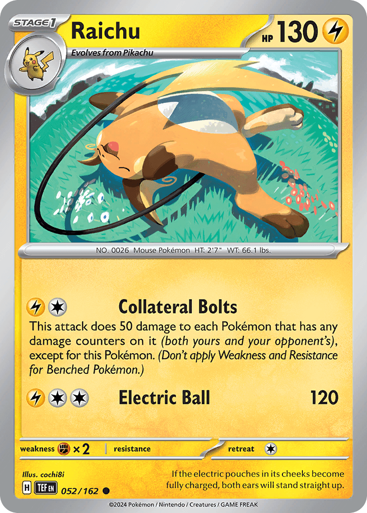 Raichu Temporal Forces card