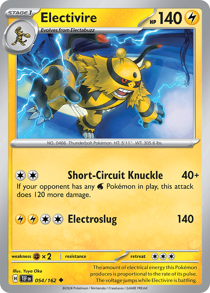 Electivire Temporal Forces card