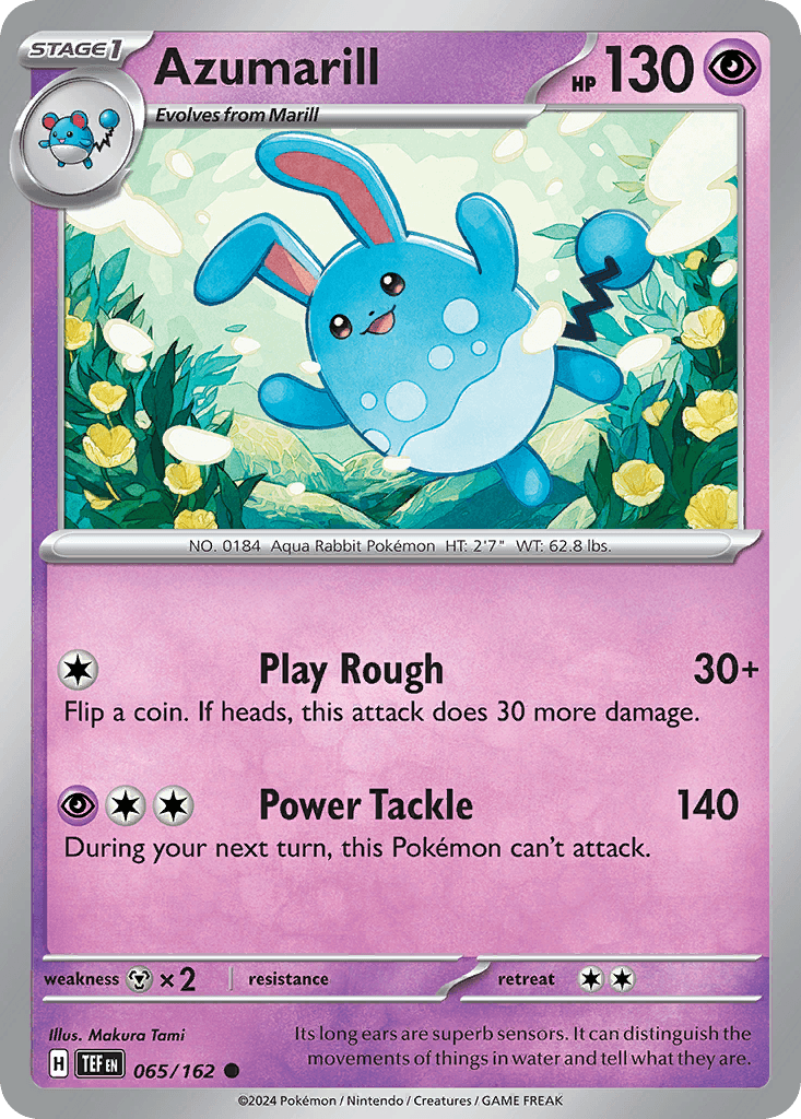 Azumarill Temporal Forces card