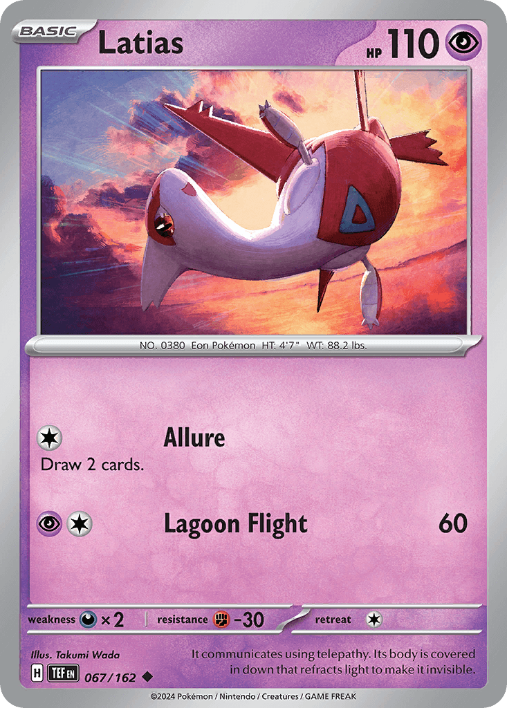 Latias Temporal Forces card