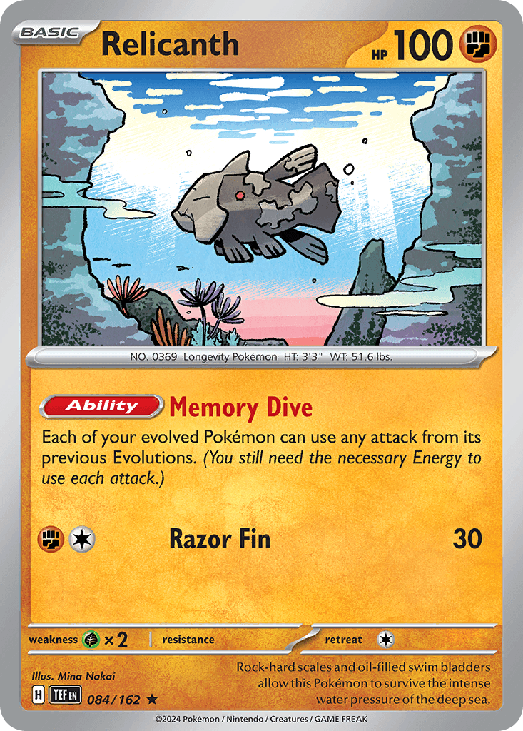 Relicanth Temporal Forces card
