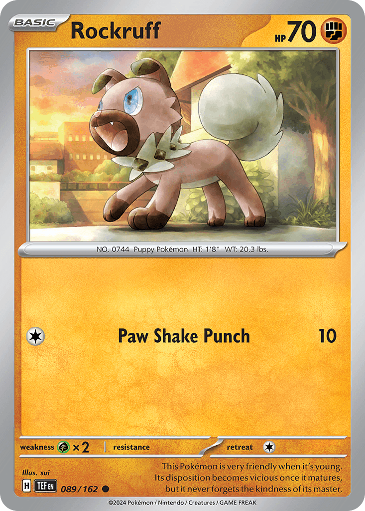 Rockruff Temporal Forces card