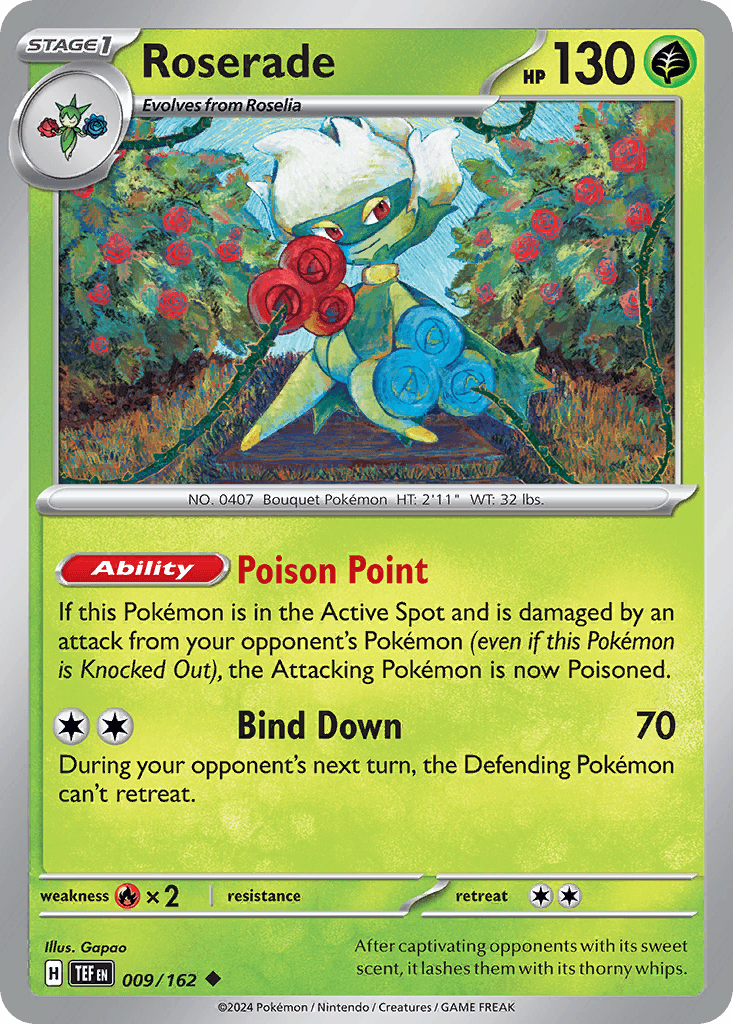 Roserade Temporal Forces card