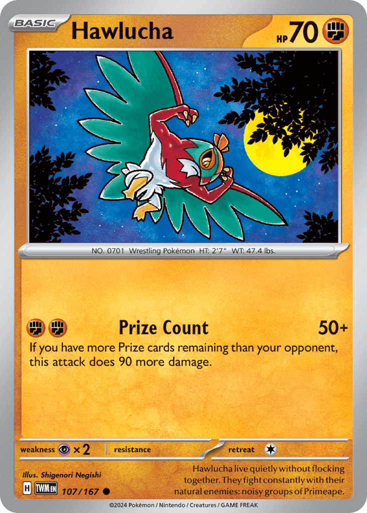Hawlucha Twilight Masquerade card