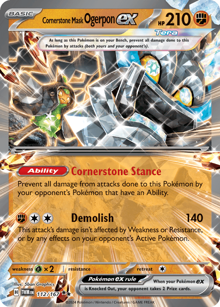Cornerstone Mask Ogerpon ex Twilight Masquerade card