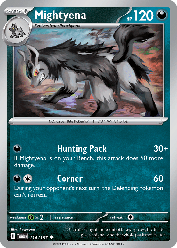 Mightyena Twilight Masquerade card