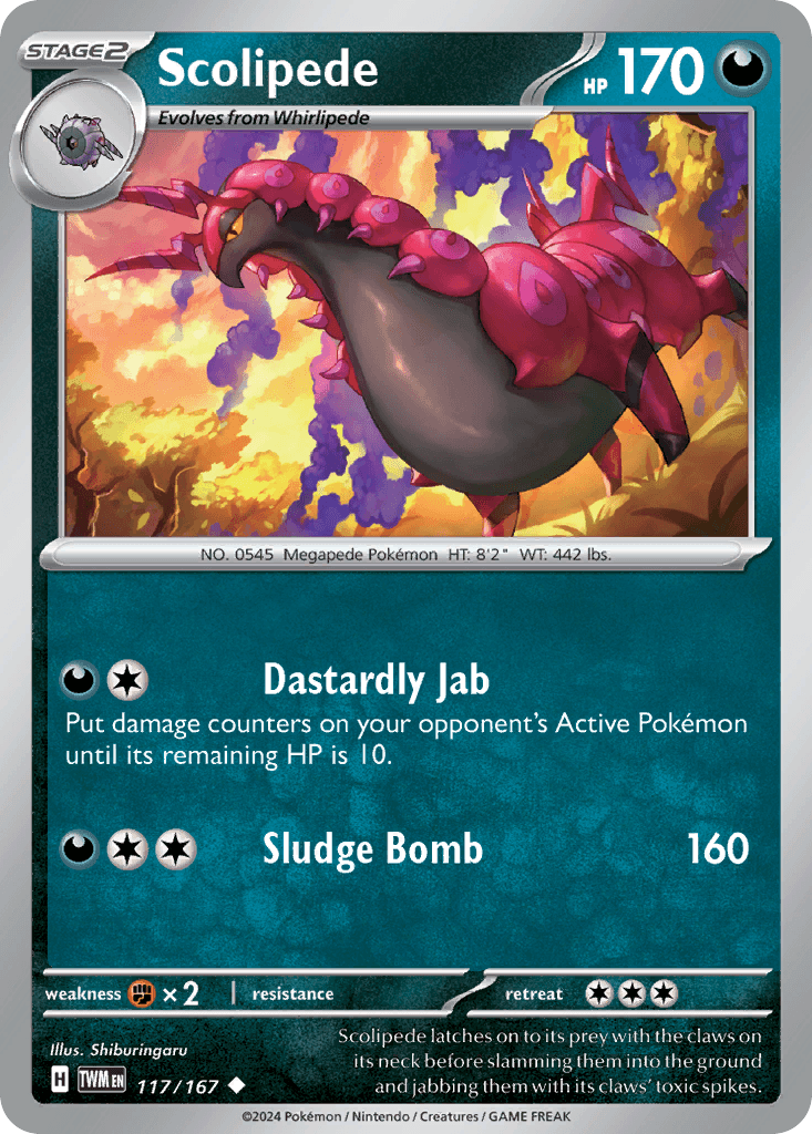 Scolipede Twilight Masquerade card