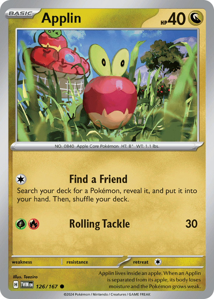 Applin Twilight Masquerade card