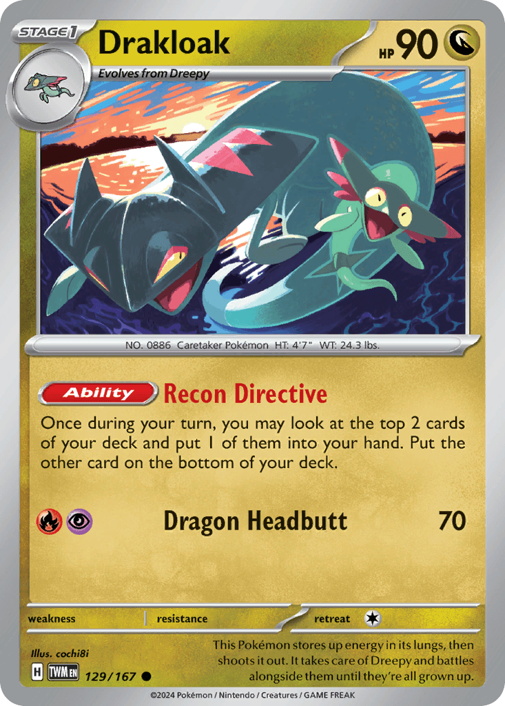 Drakloak Twilight Masquerade card