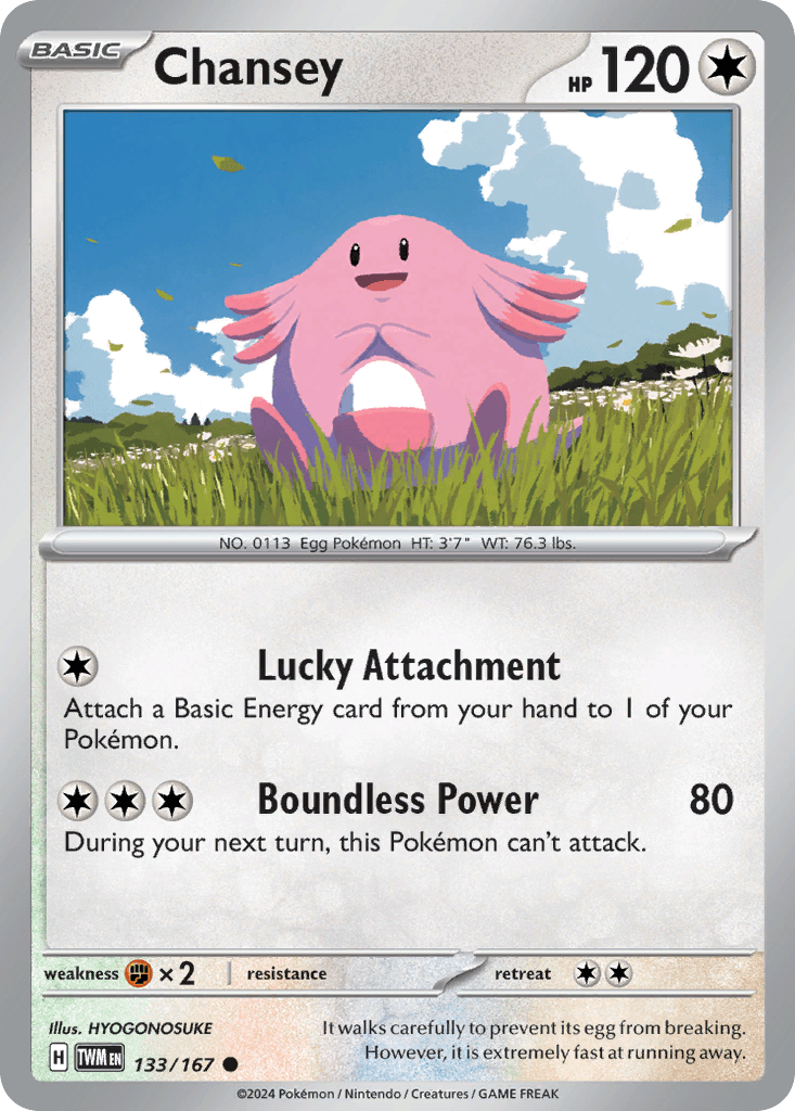 Chansey Twilight Masquerade card