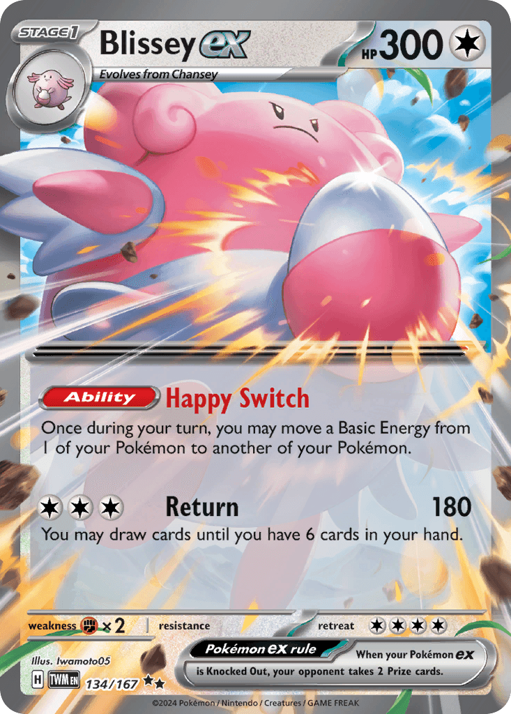 Blissey ex Twilight Masquerade card