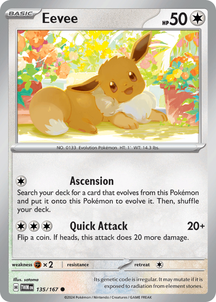 Eevee Twilight Masquerade card