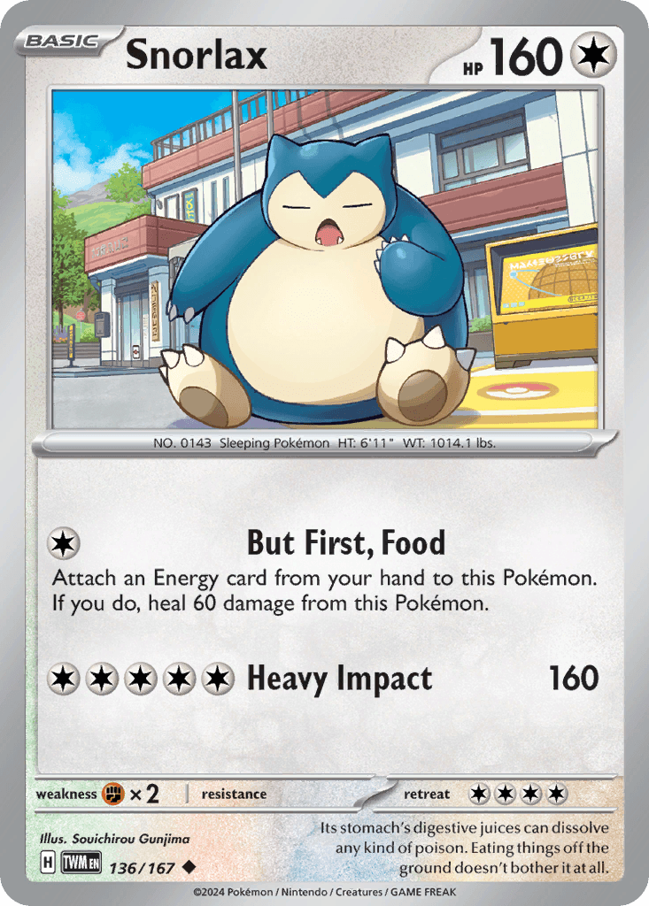 Snorlax Twilight Masquerade card