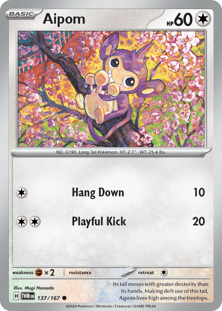 Aipom Twilight Masquerade card