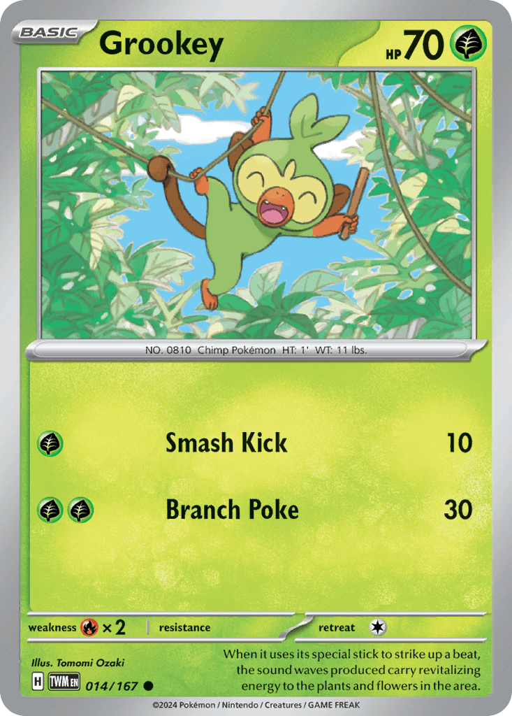 Grookey Twilight Masquerade card