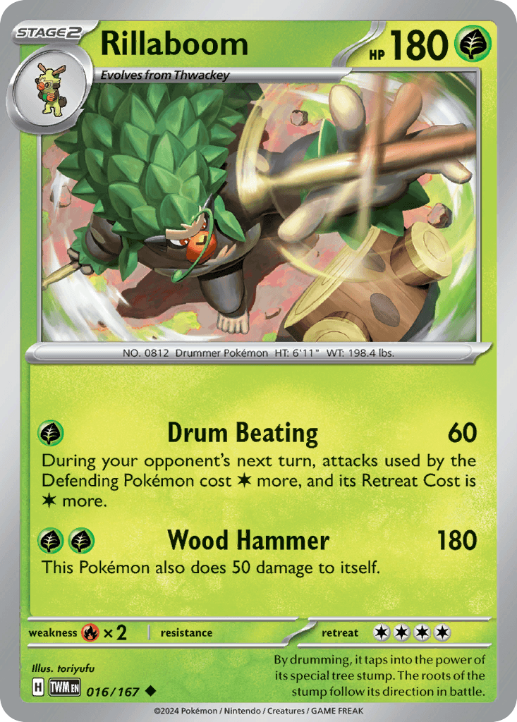 Rillaboom Twilight Masquerade card