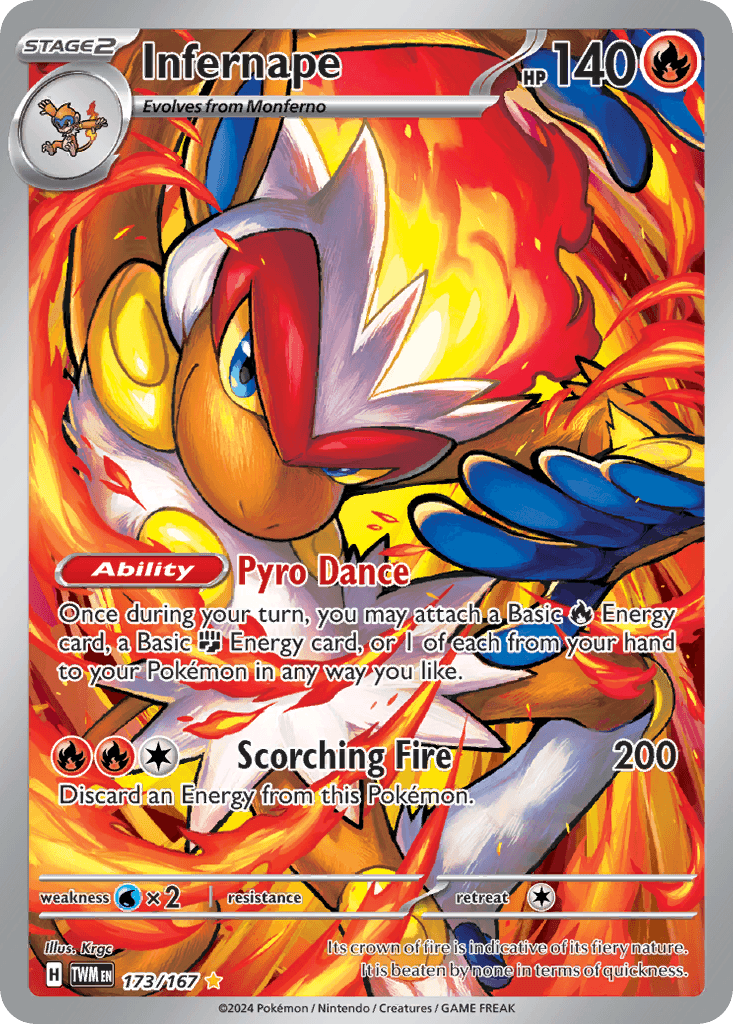 Infernape Twilight Masquerade card