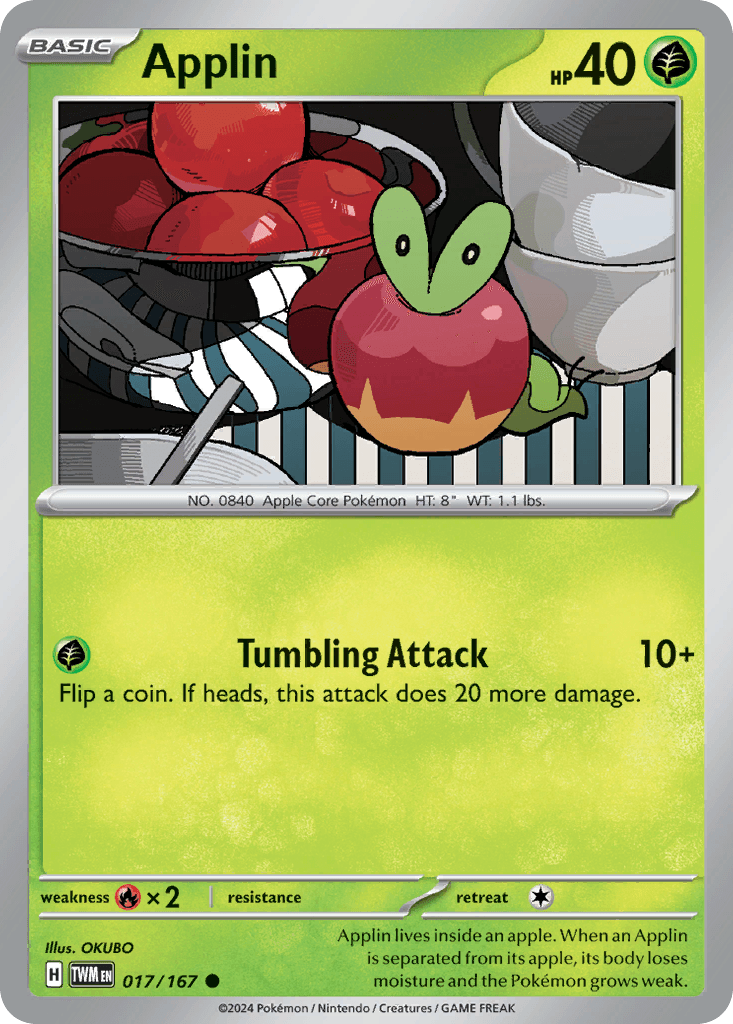 Applin Twilight Masquerade card