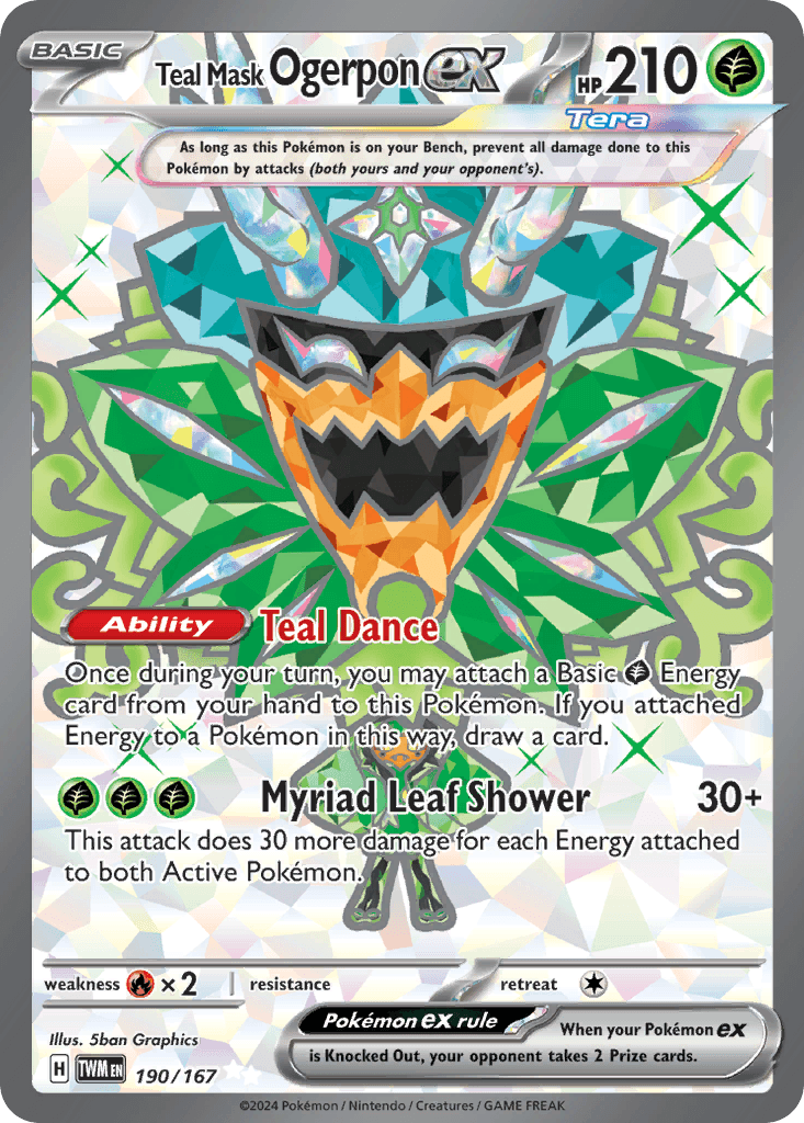Teal Mask Ogerpon ex Twilight Masquerade card