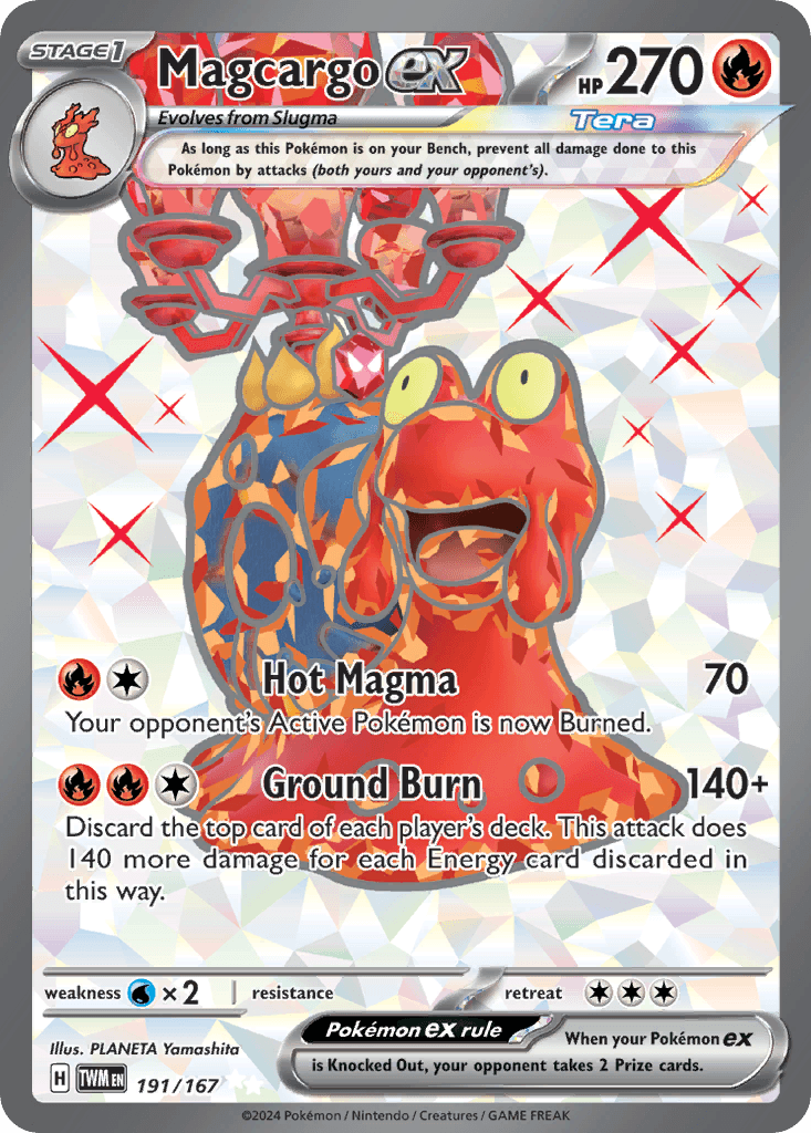 Magcargo ex Twilight Masquerade card
