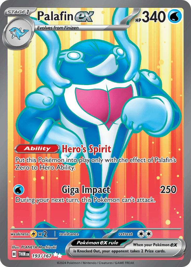 Palafin ex Twilight Masquerade card