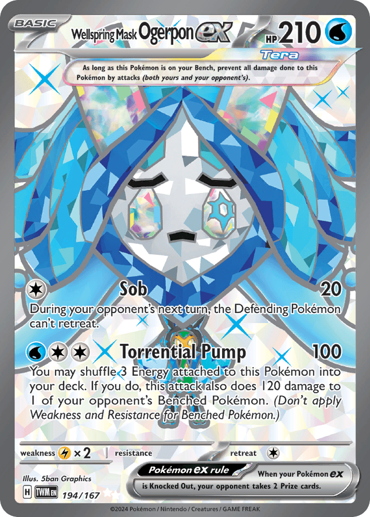 Wellspring Mask Ogerpon ex Twilight Masquerade card
