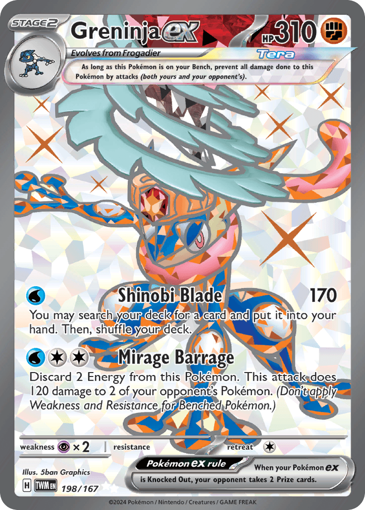 Greninja ex Twilight Masquerade card