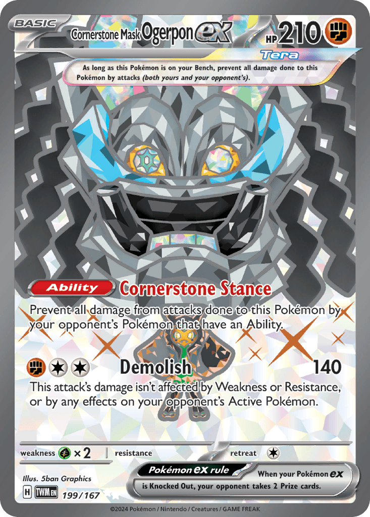 Cornerstone Mask Ogerpon ex Twilight Masquerade card