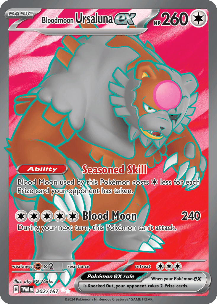 Bloodmoon Ursaluna ex Twilight Masquerade card