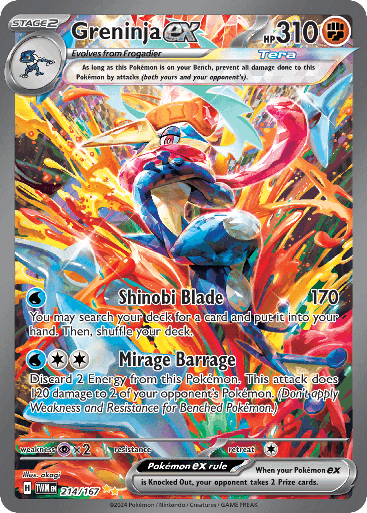 Greninja ex Twilight Masquerade card