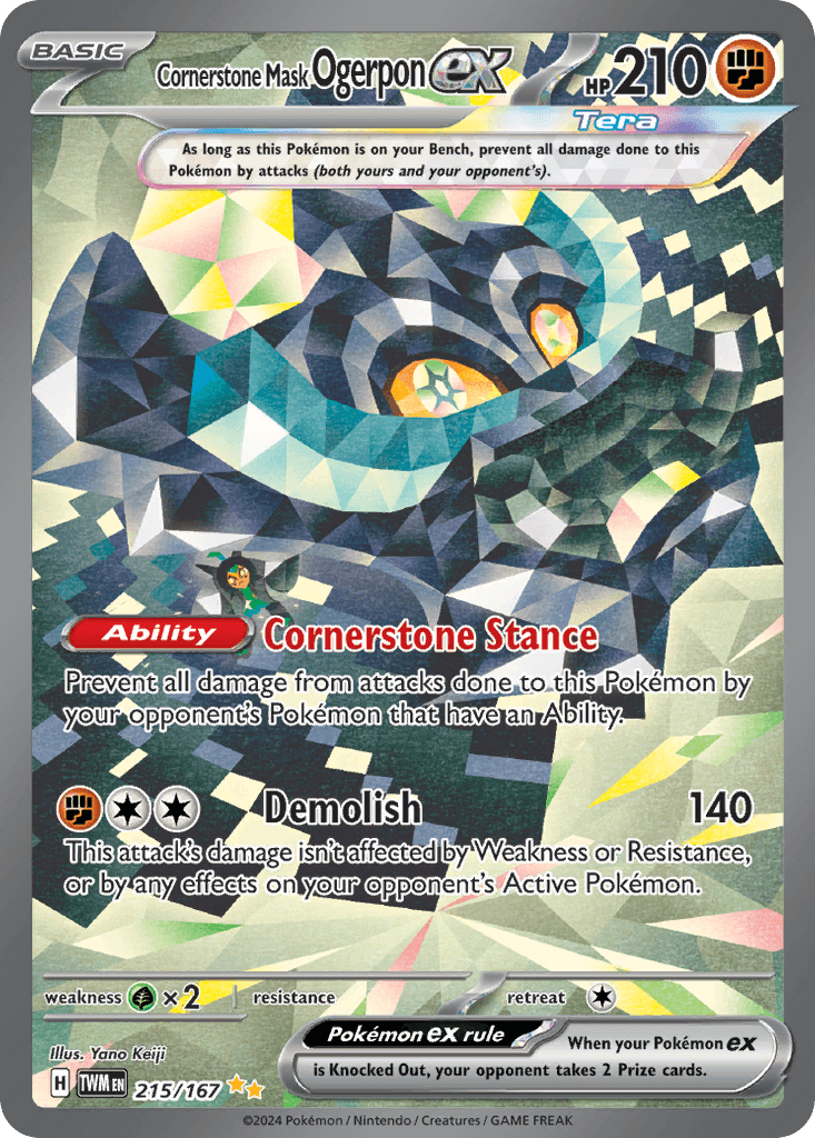 Cornerstone Mask Ogerpon ex Twilight Masquerade card