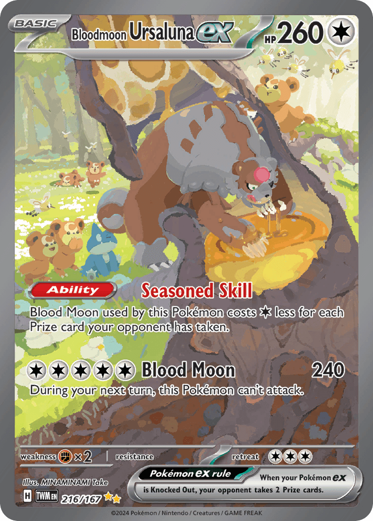 Bloodmoon Ursaluna ex Twilight Masquerade card