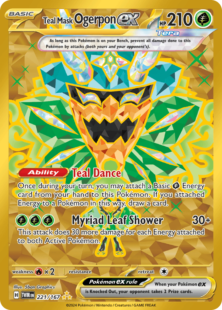 Teal Mask Ogerpon ex Twilight Masquerade card