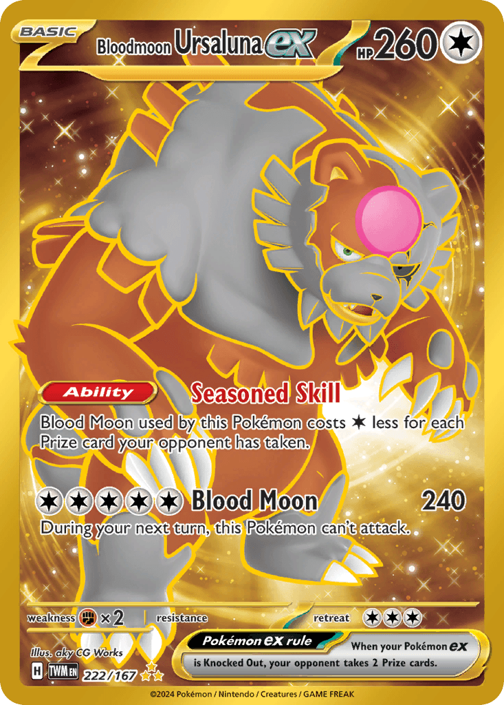 Bloodmoon Ursaluna ex Twilight Masquerade card