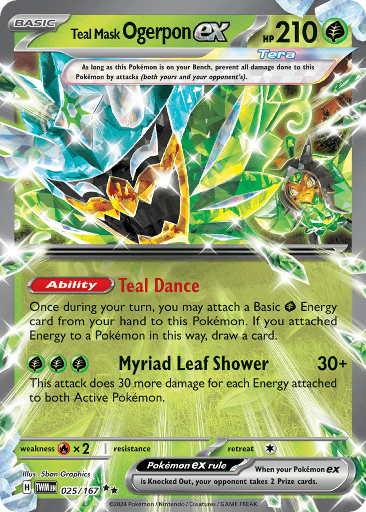 Teal Mask Ogerpon ex Twilight Masquerade card