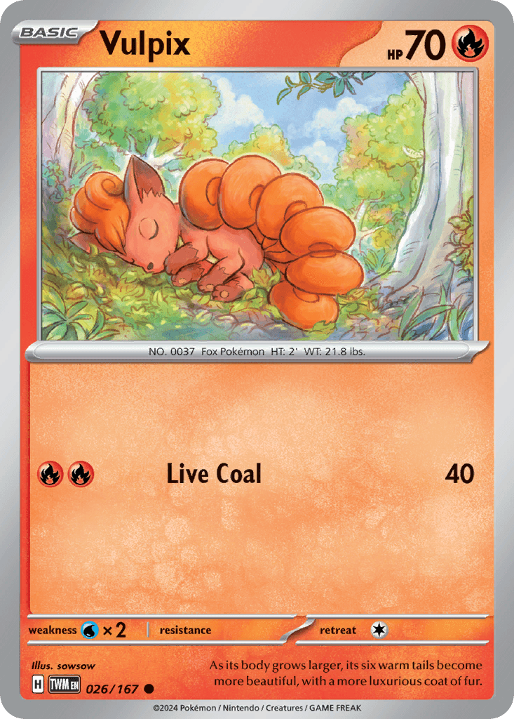 Vulpix Twilight Masquerade card