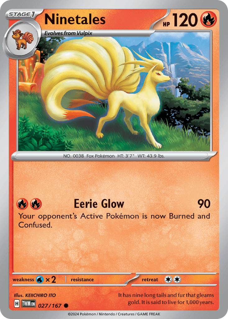 Ninetales Twilight Masquerade card