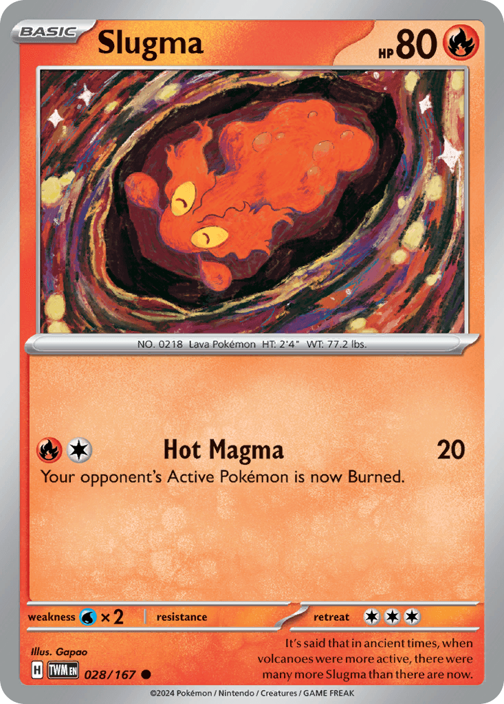 Slugma Twilight Masquerade card