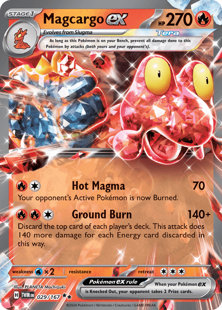 Magcargo ex Twilight Masquerade card
