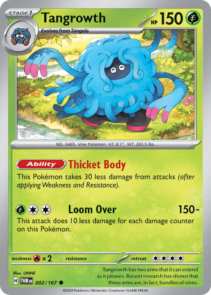 Tangrowth Twilight Masquerade card