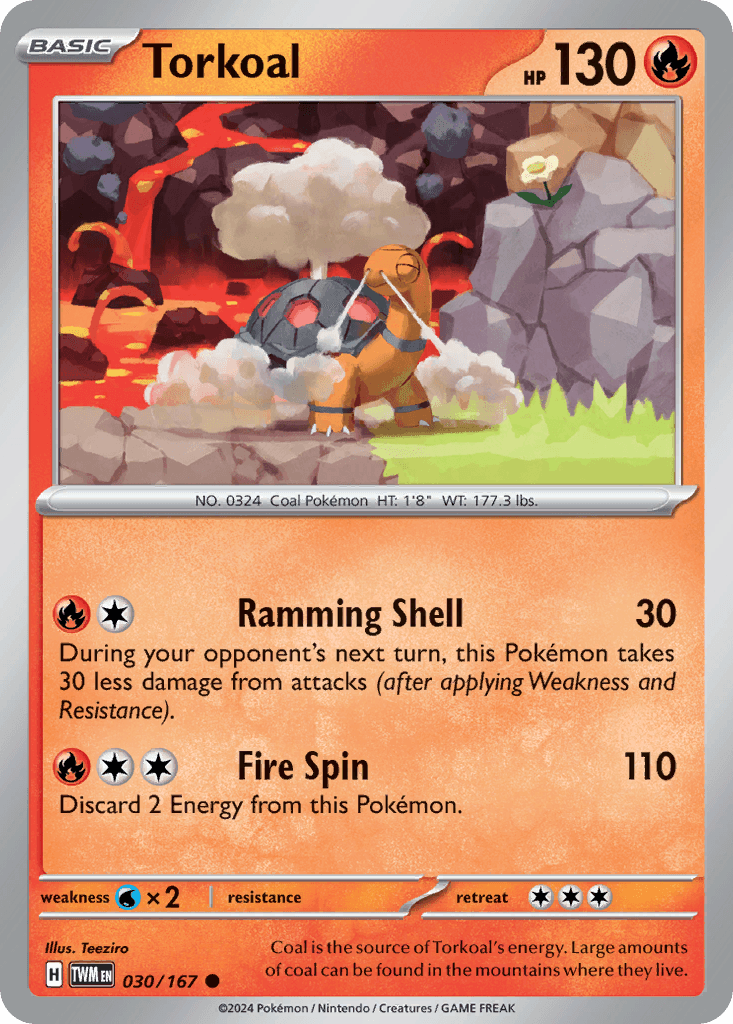 Torkoal Twilight Masquerade card