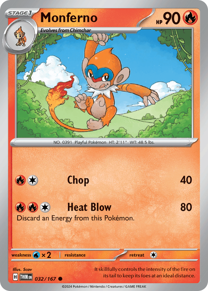 Monferno Twilight Masquerade card