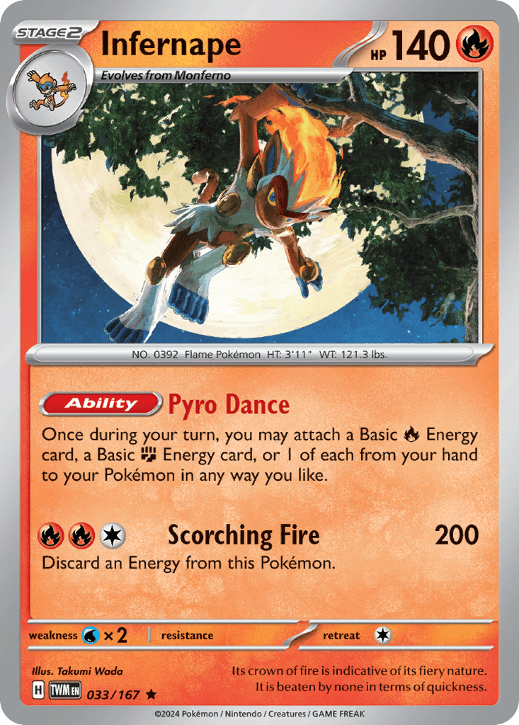 Infernape Twilight Masquerade card