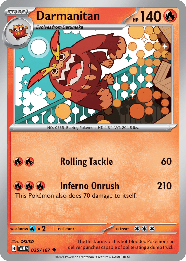 Darmanitan Twilight Masquerade card