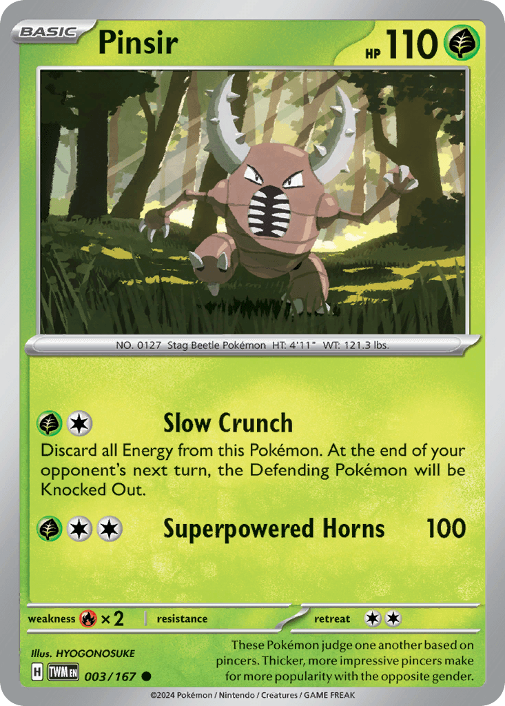 Pinsir Twilight Masquerade card