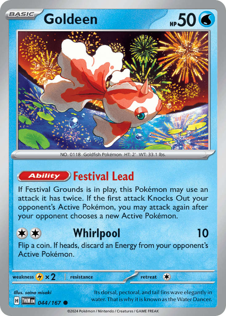 Goldeen Twilight Masquerade card
