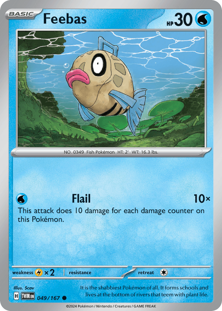 Feebas Twilight Masquerade card