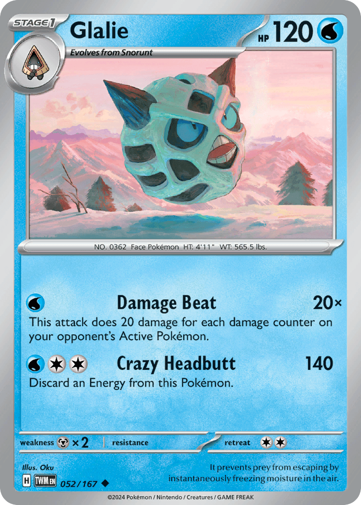 Glalie Twilight Masquerade card