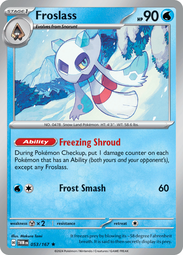 Froslass Twilight Masquerade card